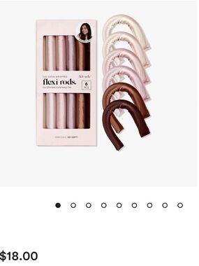 Kitsch Flexi Rods Satin-Wrapped Hair Rollers